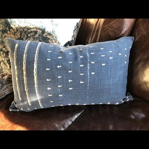 Pottery Barn Shibori Lumbar Pillow Cover.